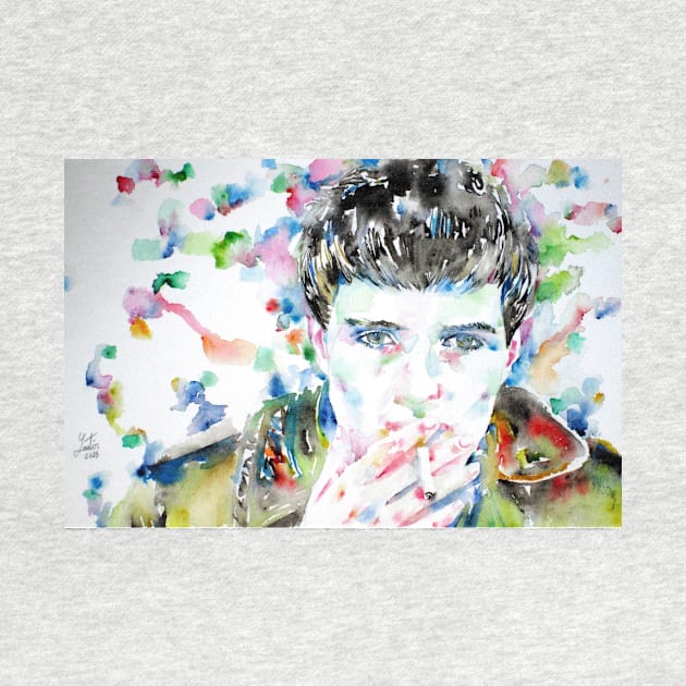 IAN CURTIS watercolor portrait .1 by lautir